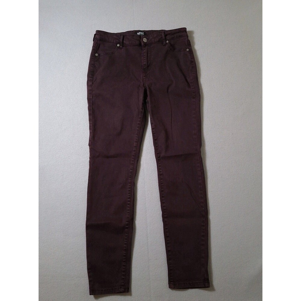 Buffalo David Jegging Jeans Womens Size 10/30 Super Stretch Burgundy 30x28